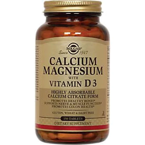 Solgar Calcium Magnesium with Vitamin D3 150 Tablets