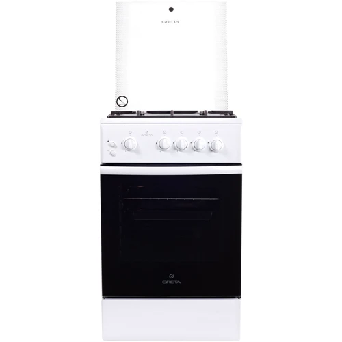 Газовая плита Greta 1470-00-07A (Чр) (GG 5072 CG 38 (W): Управление механическое