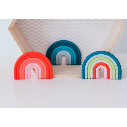 Прорезыватель Suavinex силиконовый с пузырьками STEP 1/розовый (401434)