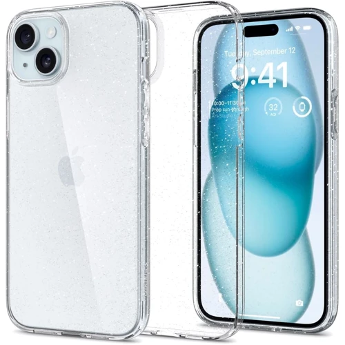 Чехол для iPhone Spigen Liquid Crystal Glitter Crystal Quartz (ACS06648) for iPhone 15 Plus