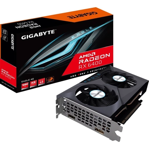 Видеокарта Gigabyte Radeon RX 6400 4Gb EAGLE (GV-R64EAGLE-4GD)