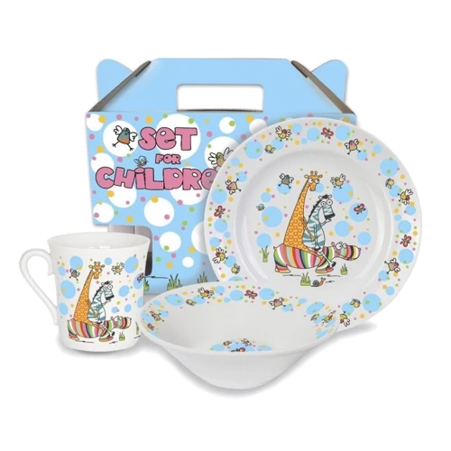 Набор детской посуды Галерея стекла и фарфора Блестящие друзья 3 пр. (76000458): Тип Набор