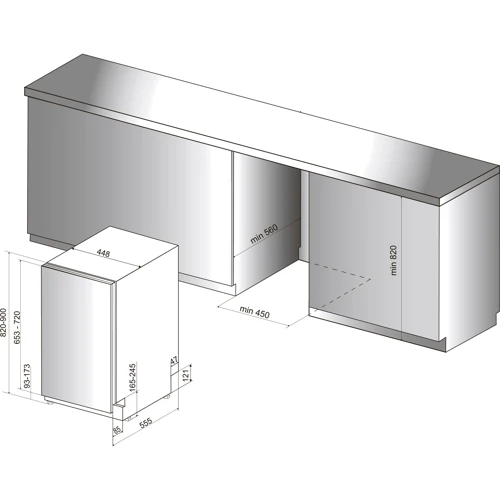 Встраиваемая посудомоечная машина Hotpoint-Ariston HSIO 3O35 WFE: Расход воды, л 9