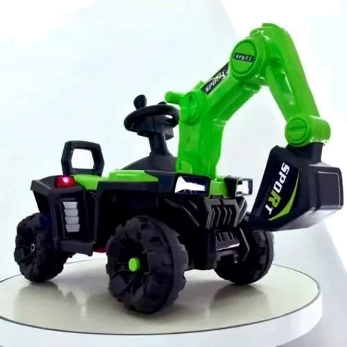 Детский электромобиль Bambi Racer трактор с ковшом, зеленый (M 5790BLR-5): Вид трактор