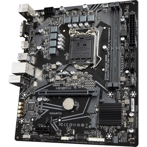 Gigabyte H510M H: Оперативная память 2xDDR4 3200 МГц, до 64 ГБ