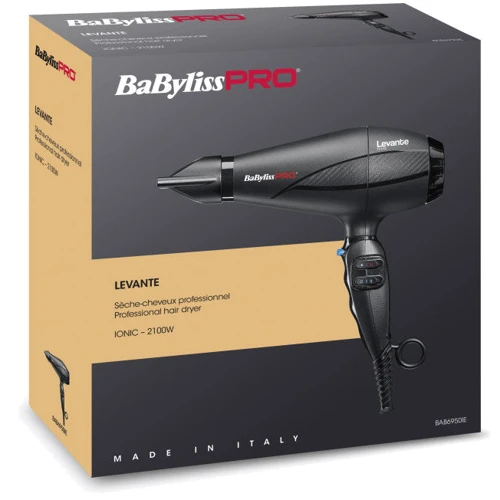 Фен BaByliss PRO Levante BAB6950IE: Количество скоростей 6