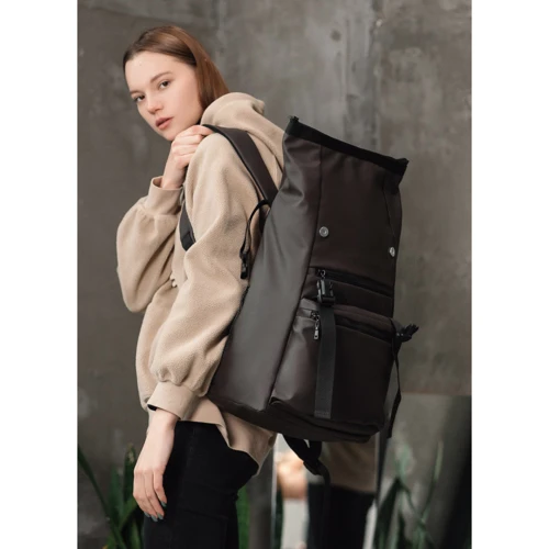 Женский рюкзак Sambag RollTop Zard темно-коричневый (24238901): Страна производитель Украина