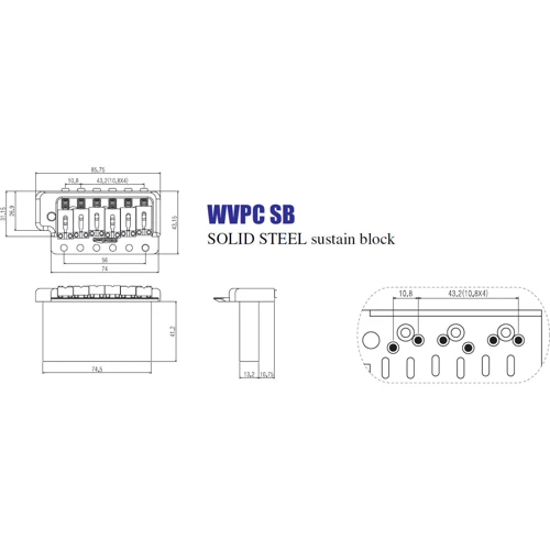 Тремоло система PAXPHIL WVPCSB CR: Производитель PAXPHIL