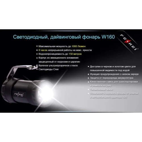Фонарь туристический Ferei W160 T6 фото 10