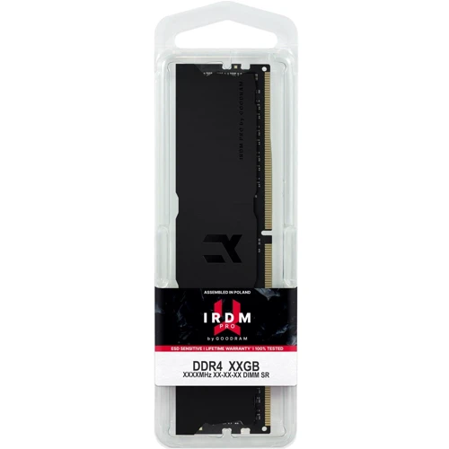 GOODRAM 16 GB DDR4 3600 MHz IRDM PRO Deep Black (IRP-K3600D4V64L18S/16G) UA: Частота, МГц 3600