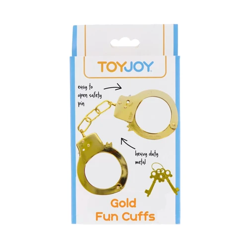 Наручники металлические Toy Joy Gold Fun Cuffs (золотистые)
