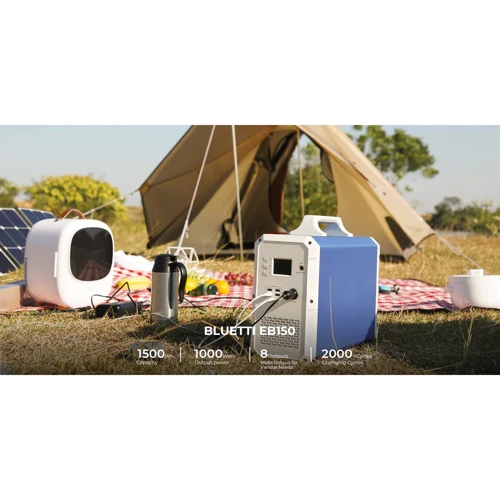 Зарядная станция Bluetti PowerOak EB150 1500Wh 1000W Blue UA: Количество розеток 220V 2