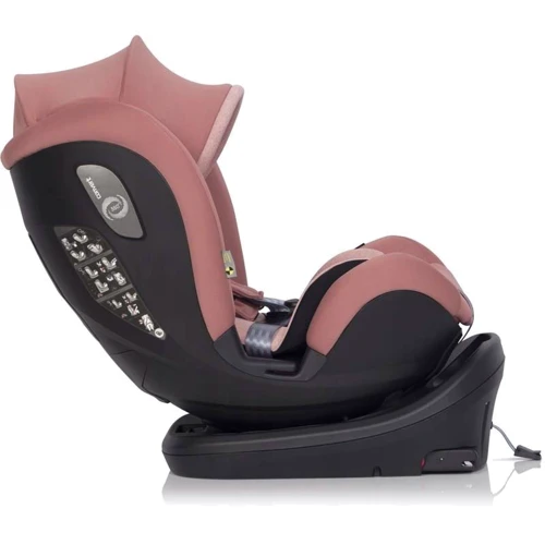Автокресло EasyGo Convert izofix 0-36 9024-ECis-08 Rose, розовый: Внутренние ремни 5-x точечные