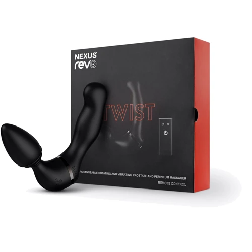 Массажер простаты и анальный вибратор Nexus Revo TWIST 2в1, вибрации и вращение головки