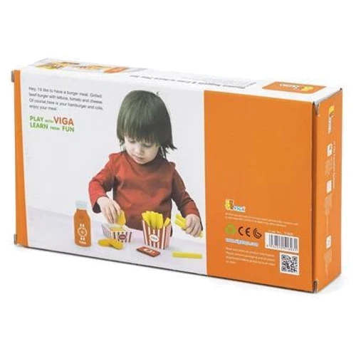 Набір продуктів Viga Toys Нагетси з картоплі фрі із соком (51603) фото 2