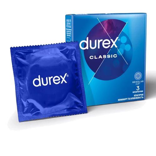 Презервативы латексные со смазкой Durex №3 Classic классические