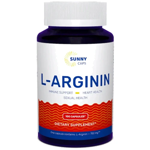 Sunny Caps L-аrginine Powerfull 750 mg L-аргинин 100 капсул