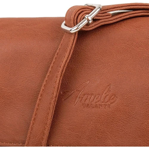 Женская сумка через плечо Amelie Galanti коричневая (A8188-red-br): Тип Сумки
