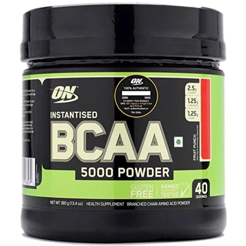 Аминокислота для спорта Optimum Nutrition BCAA 5000 Powder 380 g /40 servings/ Fruit Punch