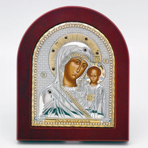 Казанская икона Божией Матери Silver Axion 10х13 см (813-1067)