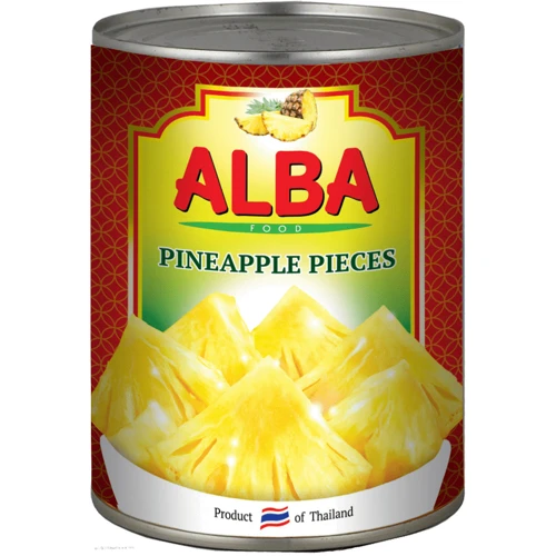 Ананасы ALBA FOOD кусочками в сиропе 580 мл (8858871805116)