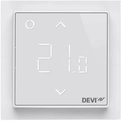 Терморегулятор DEVI DEVIreg Smart (+5+45С), Wi-Fi, 85 х 85мм, макс. 16A, білий 140f1141: Тип Электронный