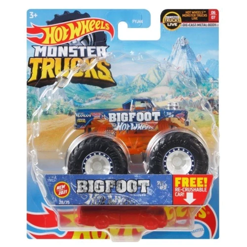 Базовая машинка-внедорожник 1:64 серии Monster Trucks Hot Wheels (в ассортименте) FYJ44