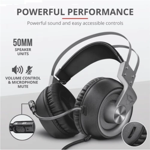 Наушники Trust GXT430 Ironn 3.5 mm Grey (23209) фото 8