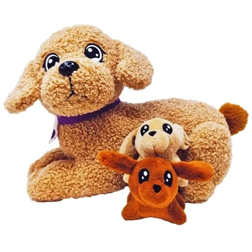 Мягкая коллекционная игрушка #sbabam серии Big Dog Мама пудель с сюрпризом (44/CN-23-1): Особенности реалистичный вид