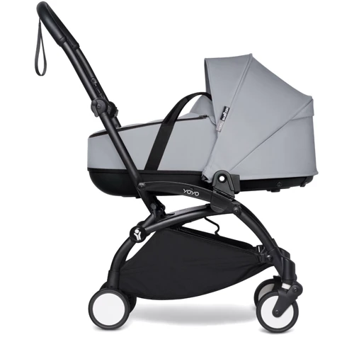Универсальная коляска BABYZEN YOYO² с люлькой Bassinet Stone/Серый без дождевика белая рама (BZ10109-01/595410/595): Возможность установки люльки опция