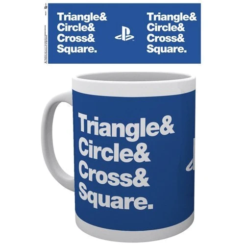 Кружка Playstation Circle Square Cross Triangle 300 мл фото 2