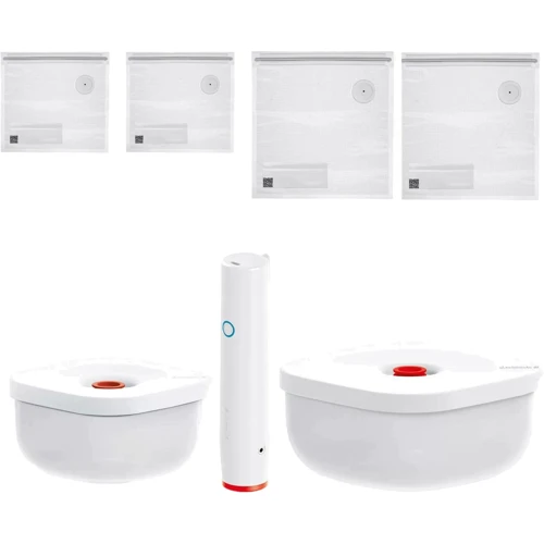 Емкость для хранения Guzzini Kitchen Active Design Save It Vacuum Set белый с прозрачным (11850911)