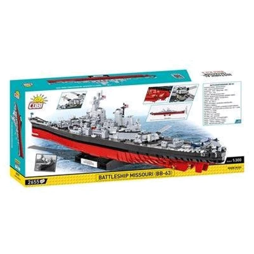 Конструктор Cobi Лінкор Міссурі BB-63 2665 деталей (COBI-4837): Кількість деталей, шт. 2665