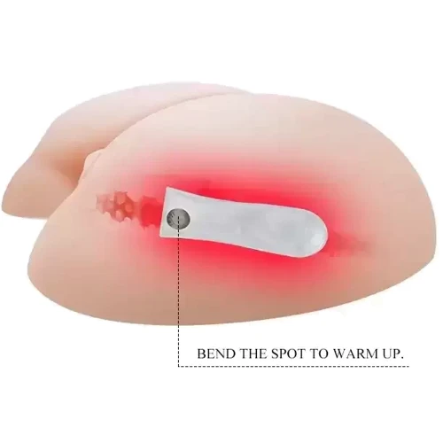 Мастурбатор с вибрацией, ротацией, подогревом и звуковым сопровождением BAILE - Vagina and Аss (BM-009023X)