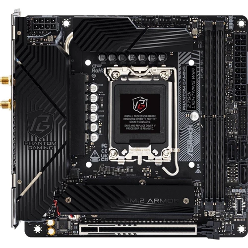 ASRock Z790I LIGHTNING WIFI: Разъемы на плате SATA 3.0, M.2, USB Type-C, USB 3.2 Gen 1, USB 2.0