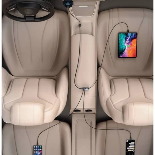 Зарядное устройство Baseus Car Charger 3хUSB+USB-C Share Together PPS 120W Gray (CCBT-B0G) фото 8