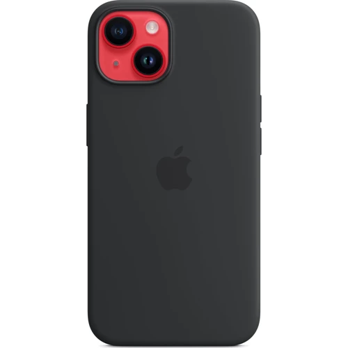 Чохол для iPhone Apple iPhone 14 Plus Silicone Case with MagSafe - Midnight (MPT33ZE/A): Колір серый