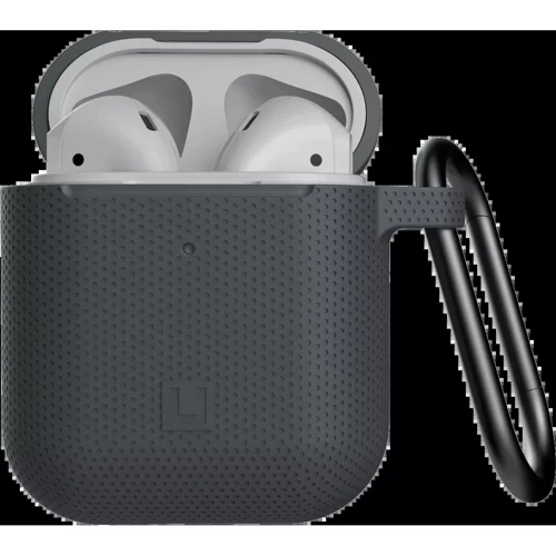 Чохол для навушників Urban Armor Gear UAG [U] Silicone Case Black (10250K314040) for Apple AirPods 1/2: Особливості З карабіном