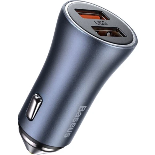 Зарядний пристрій Baseus Car Charger 2хUSB Golden Contactor Pro 40W Dark Gray (CCJD-A0G)