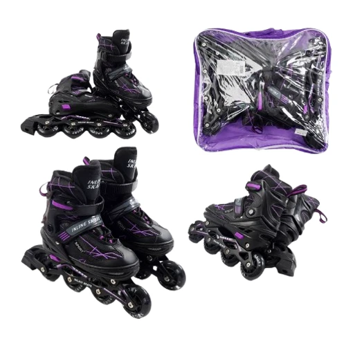 Розсувні ролики Best Roller колеса PU 90082-L (39-43) Фіолетові