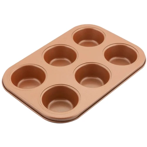 Форма LAMART Copper на 6 кексов 26х18х2.5 см (LT3091)