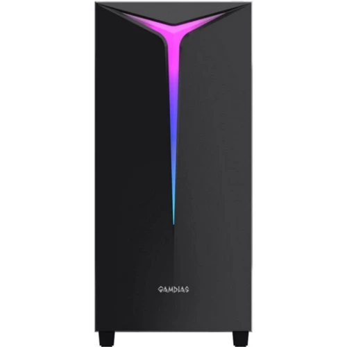 Корпус GAMDIAS ARGUS E2 (4712960135444): Материал передней панели пластик