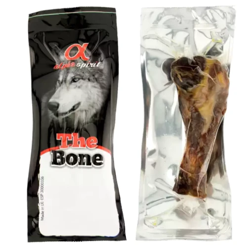 Сахарная кость для собак Alpha Spirit Ham Bone Half Халф половинка блистер 12 см (as10012)