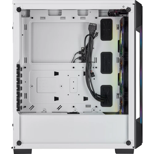 Корпус Corsair 220T RGB White (CC-9011191-WW): Матеріал передній панелі загартоване скло, сталь