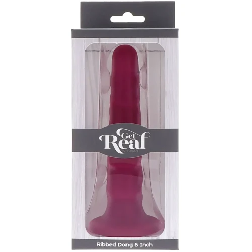 Фаллоимитатор (насадка для страпона) Toy Joy Ribbed Dong 6 Inch