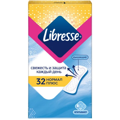 Libresse Daily Fresh Plus Normal Щоденні прокладки 32 шт.: Країна виробник Словаччина