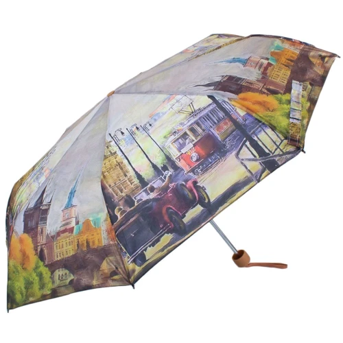 Женский зонт механічний Magic Rain сірий (ZMR1224-1): Тип ручки пряма