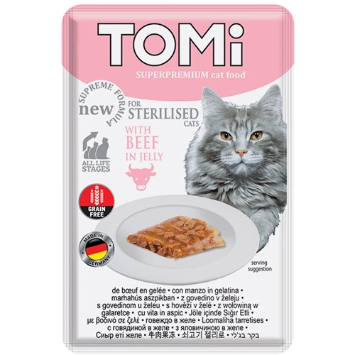 TOMi Sterilised Beef in Jelly 0.085 кг