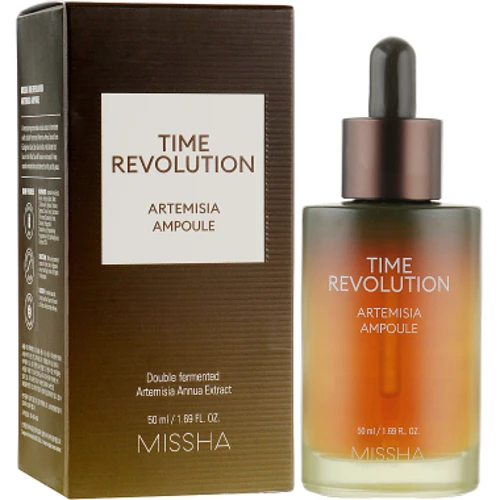 Missha Time Revolution Artemisia Ampoule Концентрована сироватка-ампула з екстрактом полину 50 ml: Час застосування універсальний