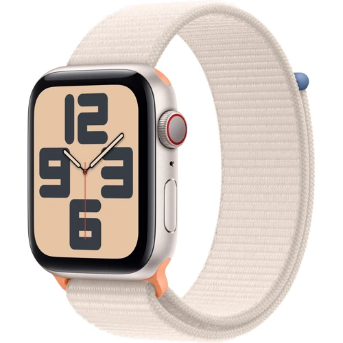 

Apple Watch Se 2 2023 44mm GPS+LTE Starlight Aluminum Case with Starlight Sport Loop (MRH13)